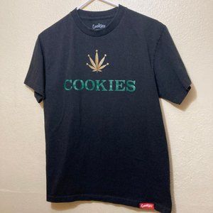 Cookies SF Men's Rollie Graphic Print Logo Short Sleeve Black Tee T-Shirt Medium